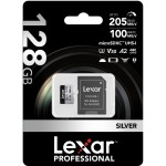 Lexar Professional Silver 128GB microSDXC UHS-I 205MB/s Memory Card-V30
