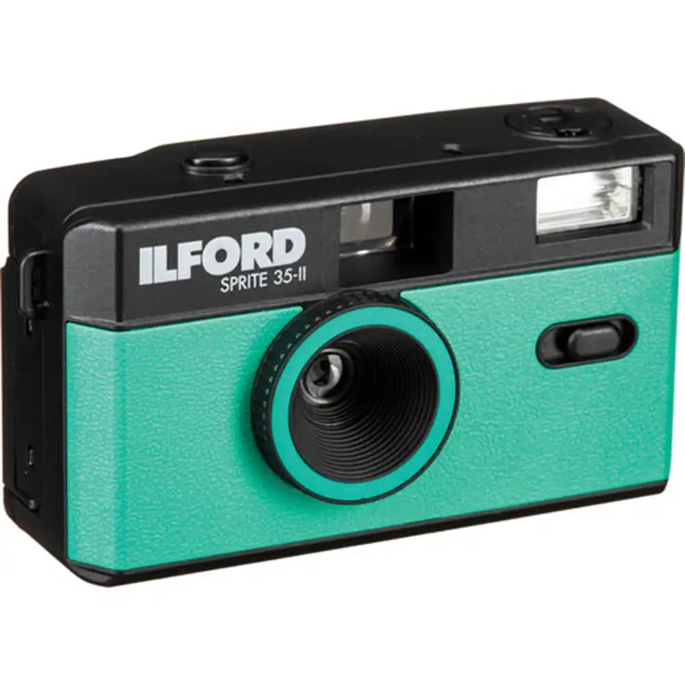 Ilford Sprite 35-II Reusable Camera - Black & Teal